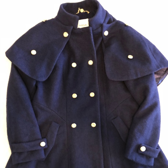 SOLD!!!!BEBE winter blue jacket size Large - Picture 1 of 5